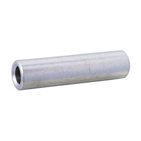 Round Spacer, Plain Aluminum, 1/8 In Overall Lg, 0.09 In Inside Dia